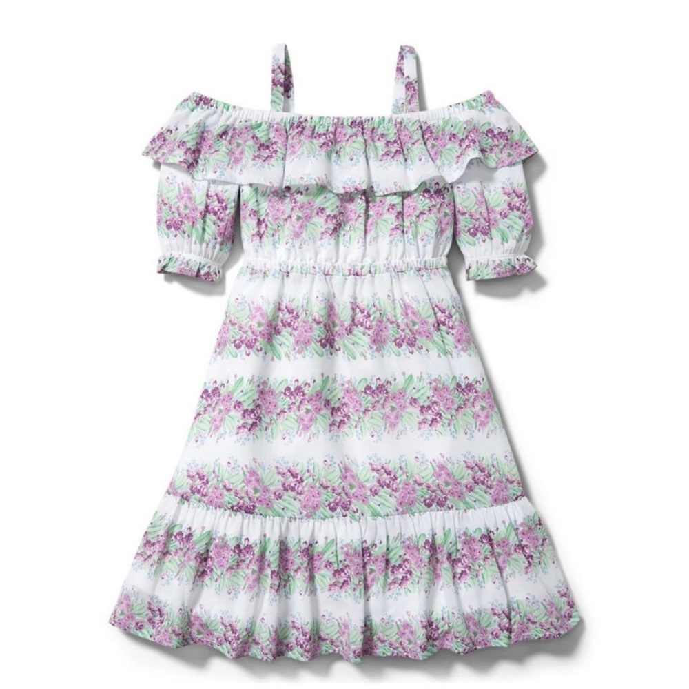 Janie and jack floral purple dress